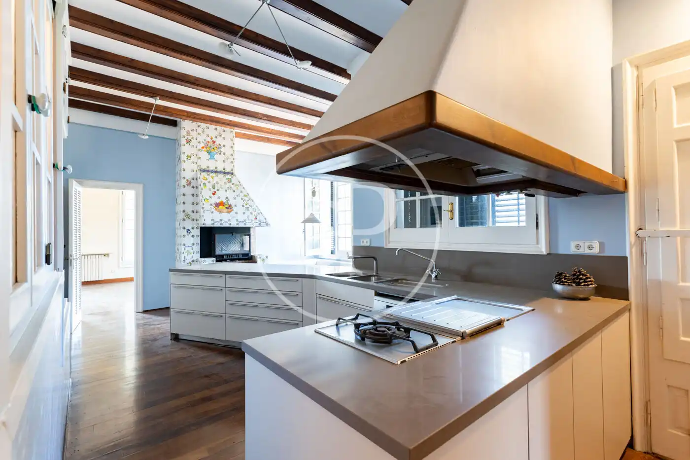 Cocina de Casa o chalet en venta en Sant Cugat del Vallès con Calefacción, Jardín privado y Terraza