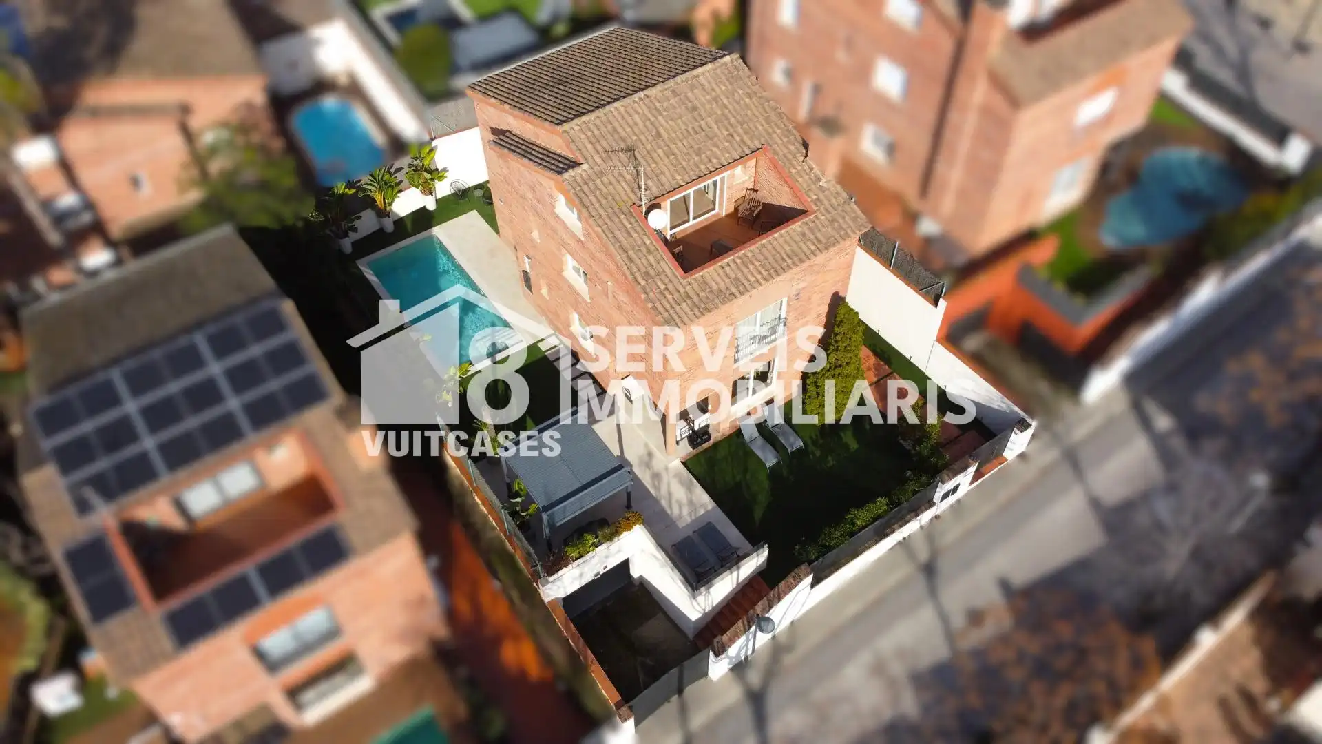 Exterior view of Houses for sale in El Masnou  with Heating, Private garden and Terrace