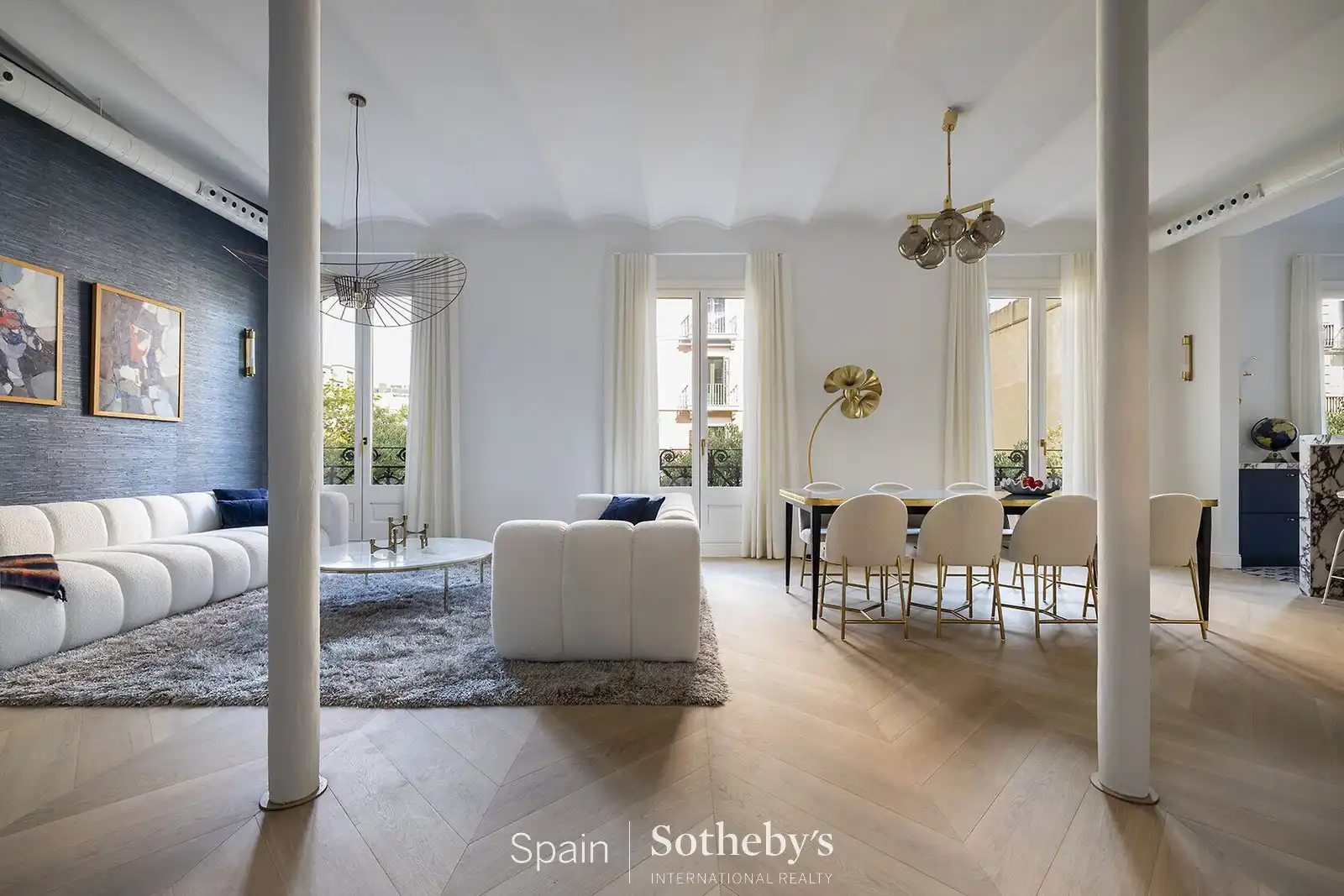 Sala de estar de Apartamento en venta en Barcelona con Aire acondicionado y Terraza