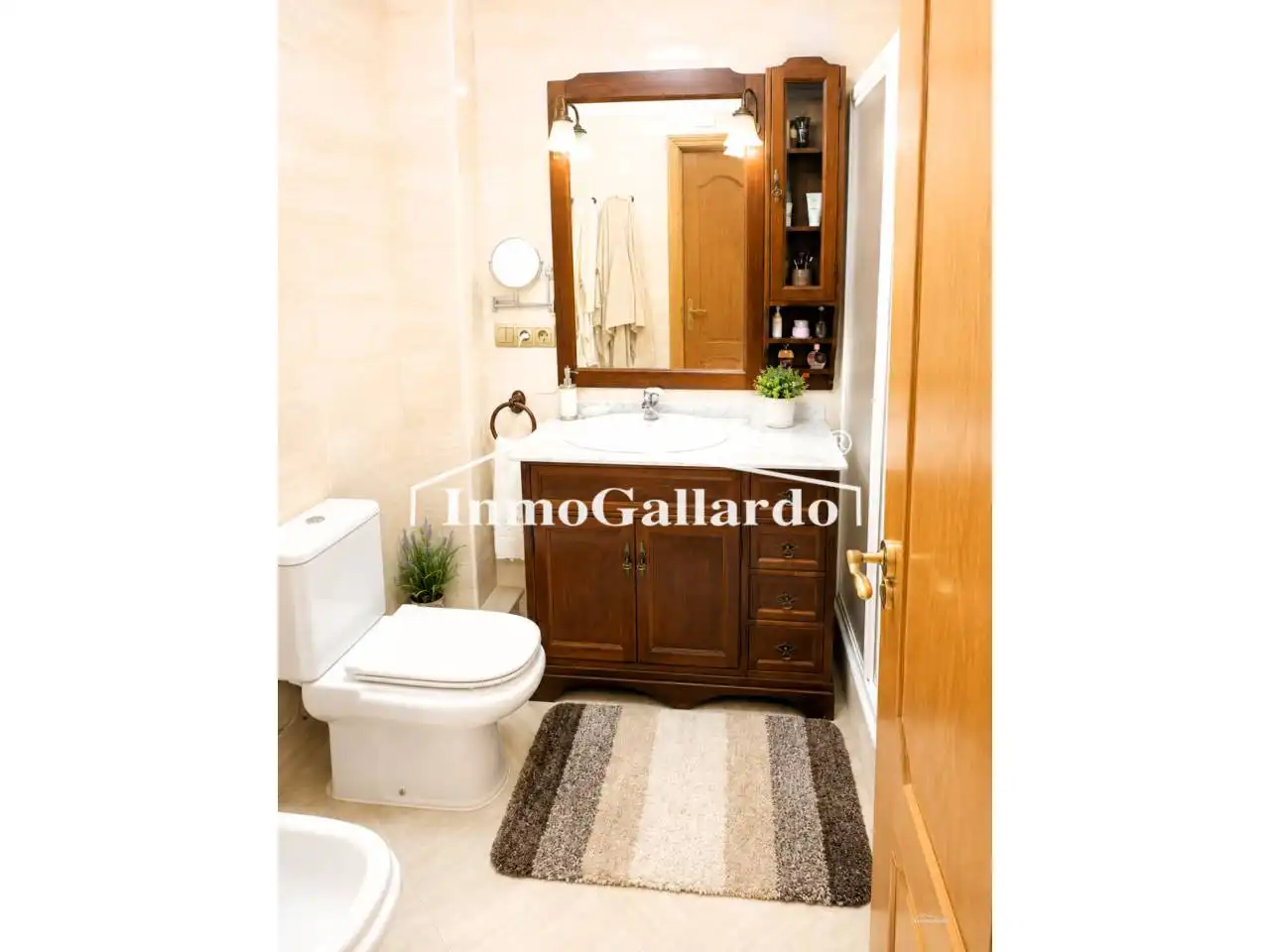 Baño de Piso de alquiler en Málaga con Aire acondicionado, Terraza y Amueblado