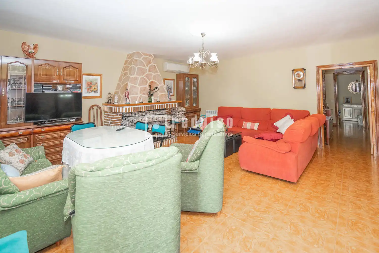 Sala de estar de Casa o chalet en venta en Palomeque con Aire acondicionado, Calefacción y Jardín privado