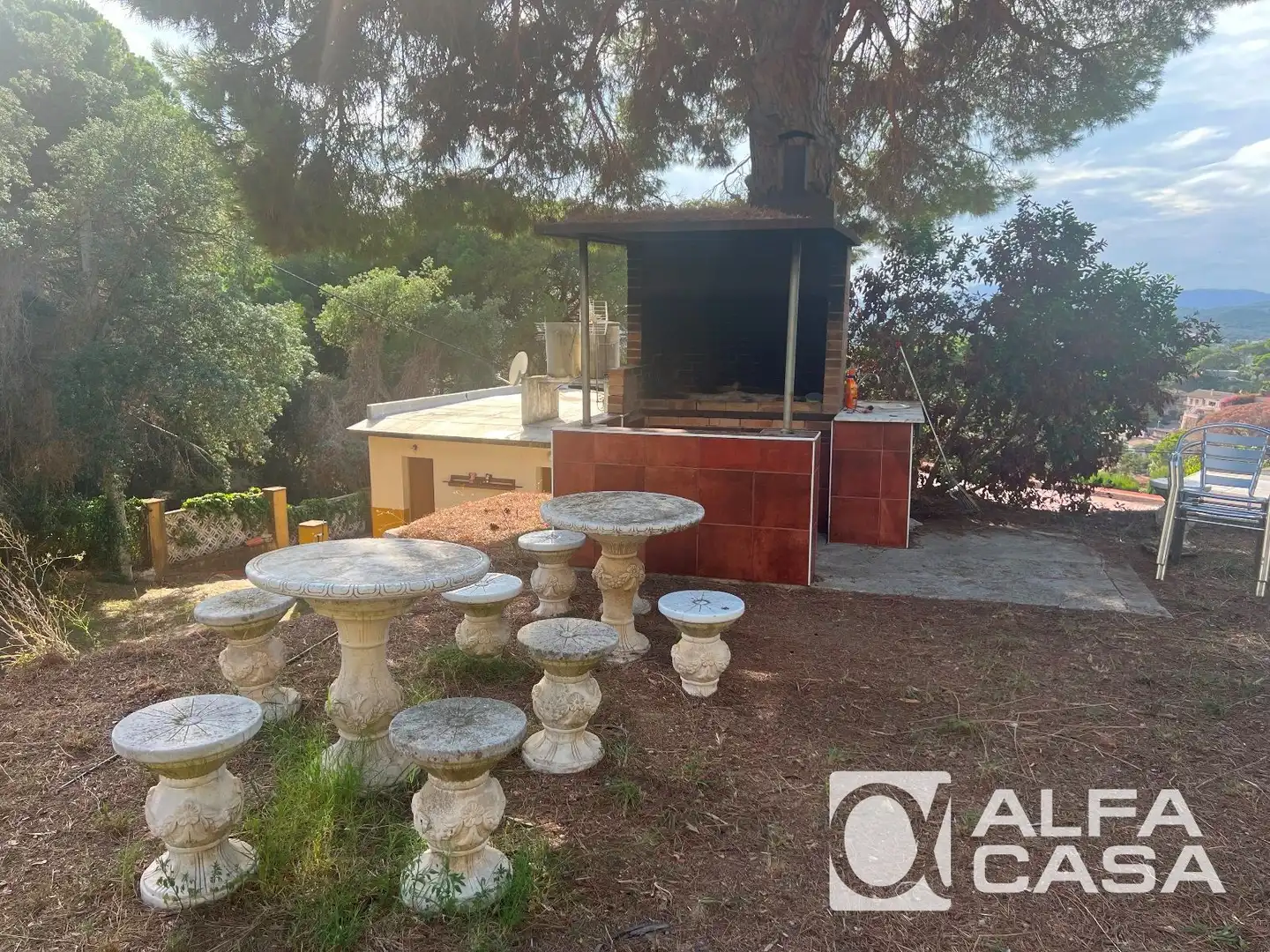 Garden of Commercial properties for sale in Lloret de Mar  with Air Conditioner, Parquet flooring and Internet