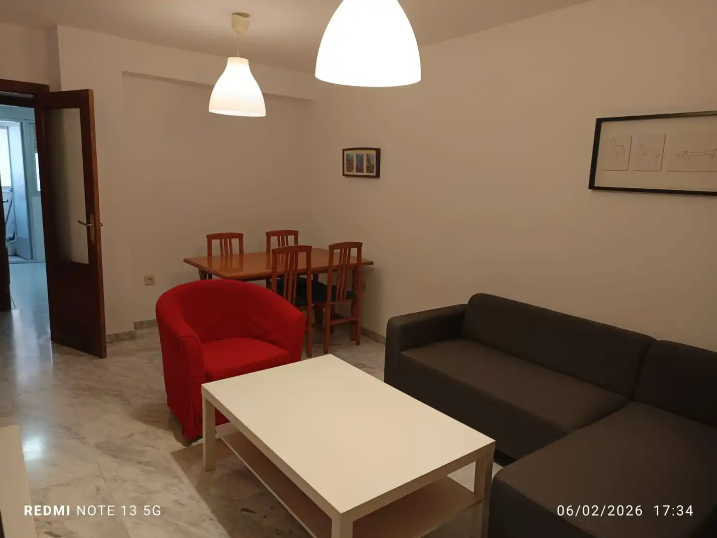 Living room of Apartments for rent in Granada  with Heating, Furnished and Washing machine