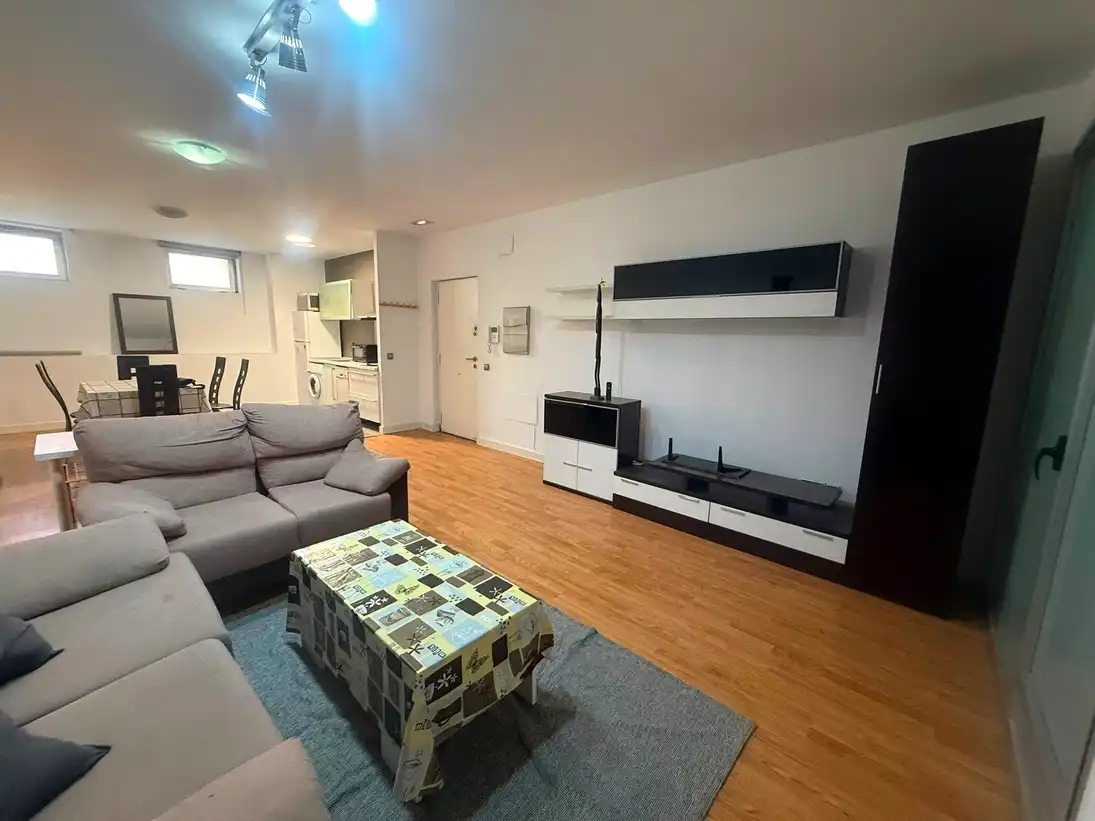 Sala d'estar de Planta baixa de lloguer en Madrid amb Aire condicionat, Calefacció i Moblat
