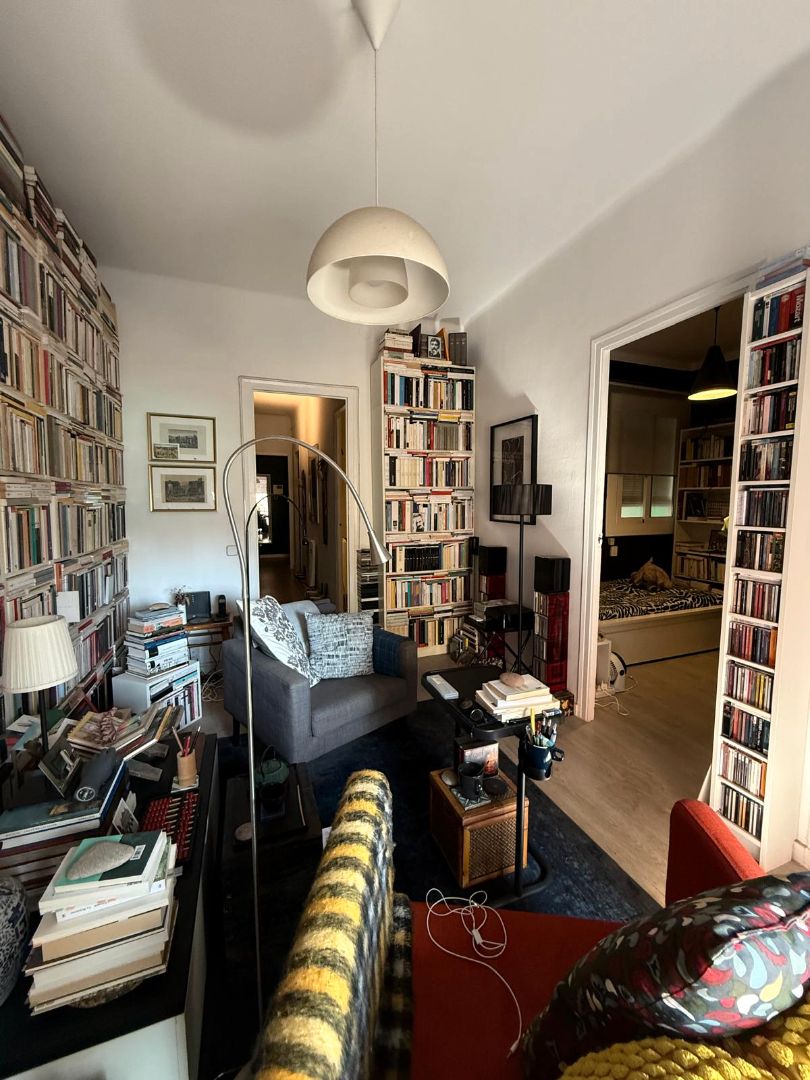 Living room of Flat for sale in  Barcelona Capital  with Air Conditioner, Parquet flooring and Terrace