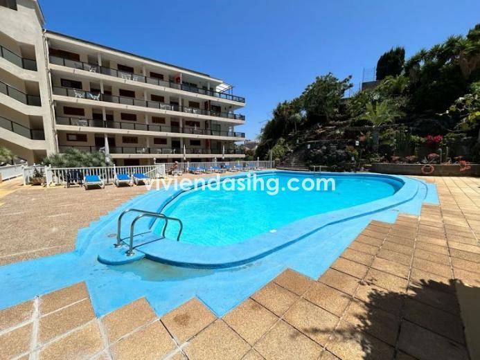 Piscina de Pis de lloguer en Puerto de la Cruz amb Parquet, Terrassa i Forn