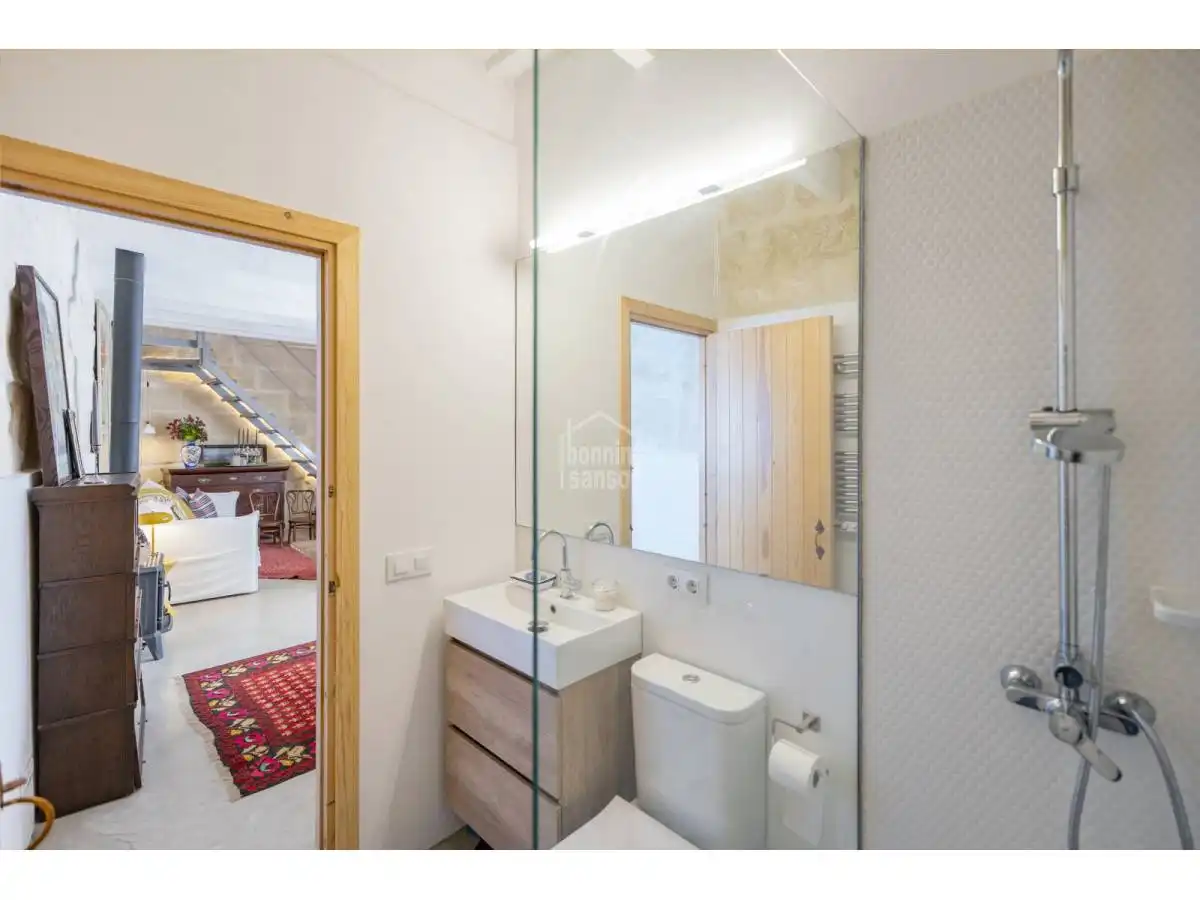 Baño de Apartamento en venta en Alaior con Calefacción, Terraza y Amueblado