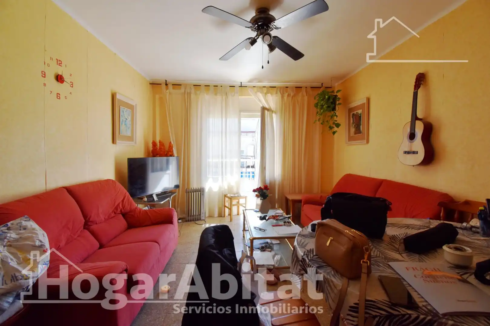 Sala de estar de Piso en venta en Gandia con Terraza, Amueblado y Balcón
