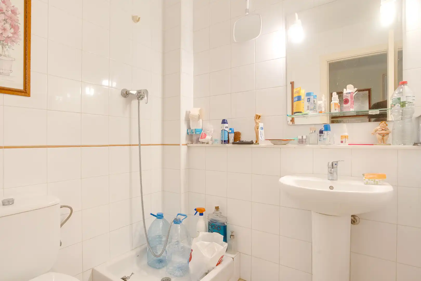 Badezimmer von Einfamilien-Reihenhaus zum Verkauf in Premià de Dalt mit Klimaanlage, Heizung und Privatgarten