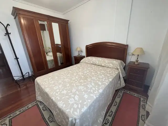 Bedroom of Flat for rent in Ferrol  with Heating, Parquet flooring and Storage room