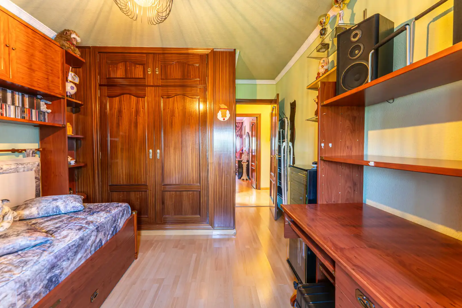 Bedroom of Flat for sale in Madrid  with Heating, Terrace and Furnished