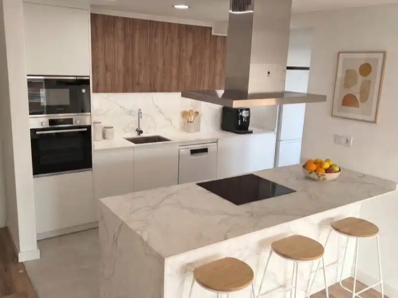 Kitchen of Flat for sale in Alicante / Alacant  with Air Conditioner, Terrace and Balcony
