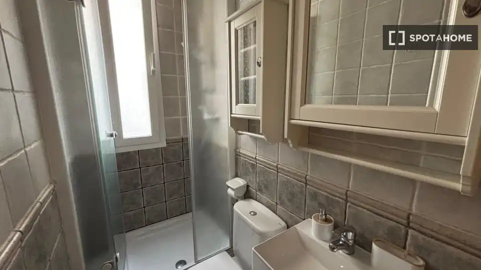 Bany de Apartament per a compartir en Madrid amb Aire condicionat, Calefacció i Terrassa