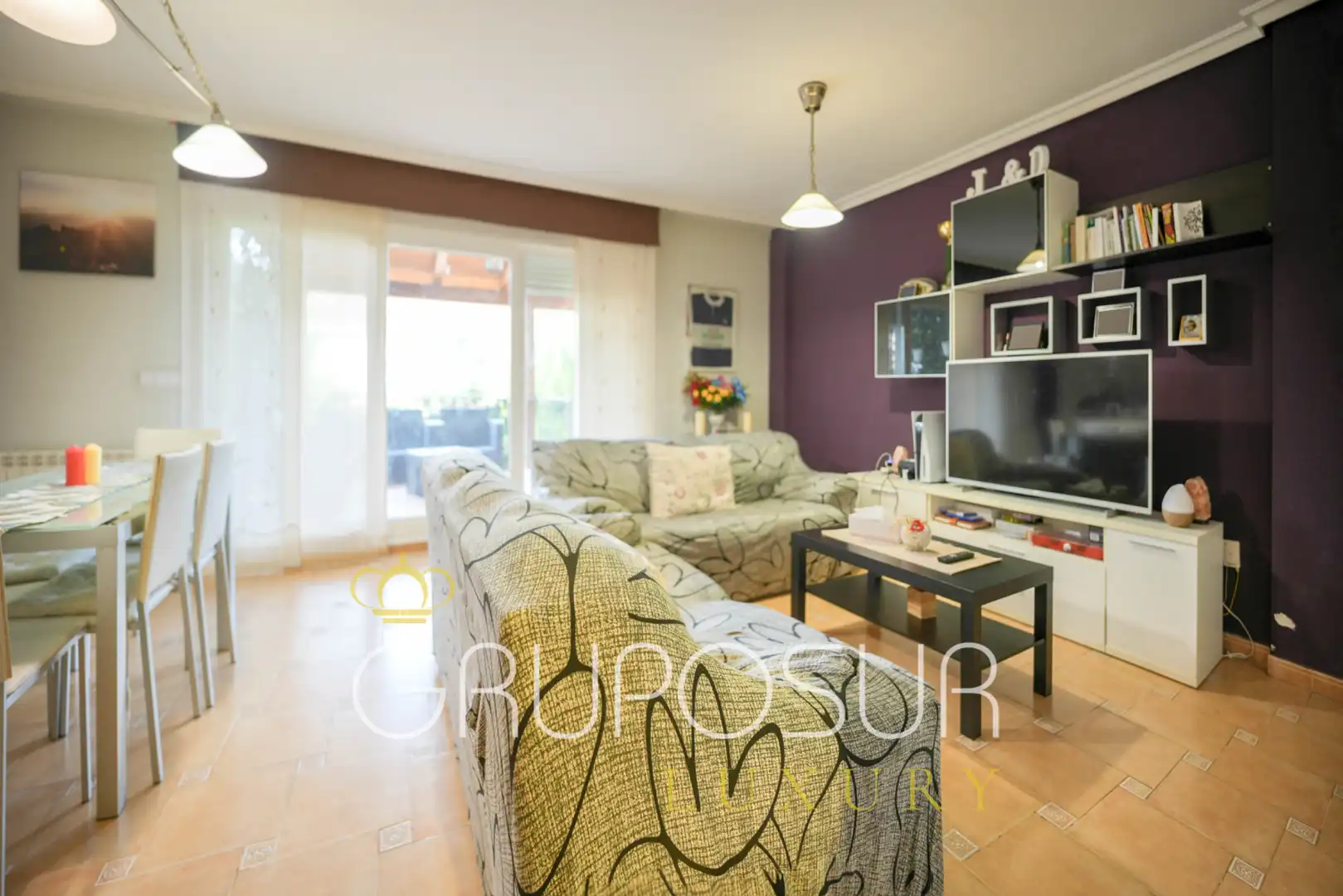 Sala de estar de Casa adosada en venta en Boecillo con Calefacción, Jardín privado y Parquet