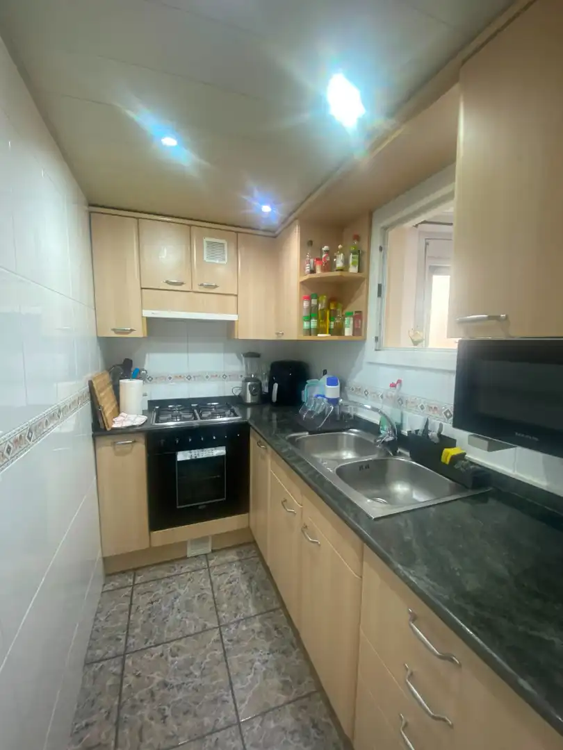 Kitchen of Flat for sale in Sabadell  with Air Conditioner, Heating and Furnished
