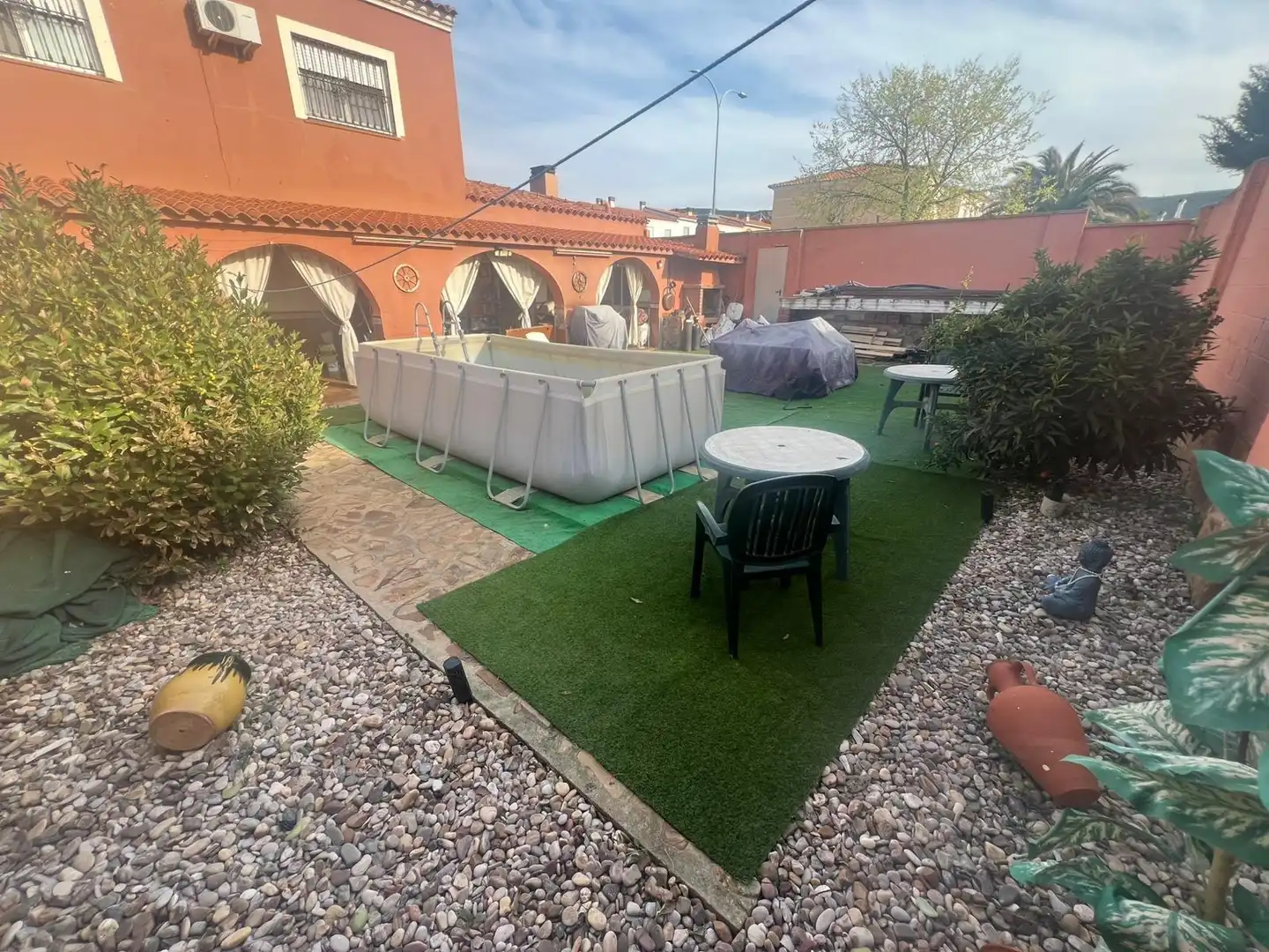 Terrace of Detached homes for sale in Argamasilla de Calatrava  with Air Conditioner, Heating and Private garden