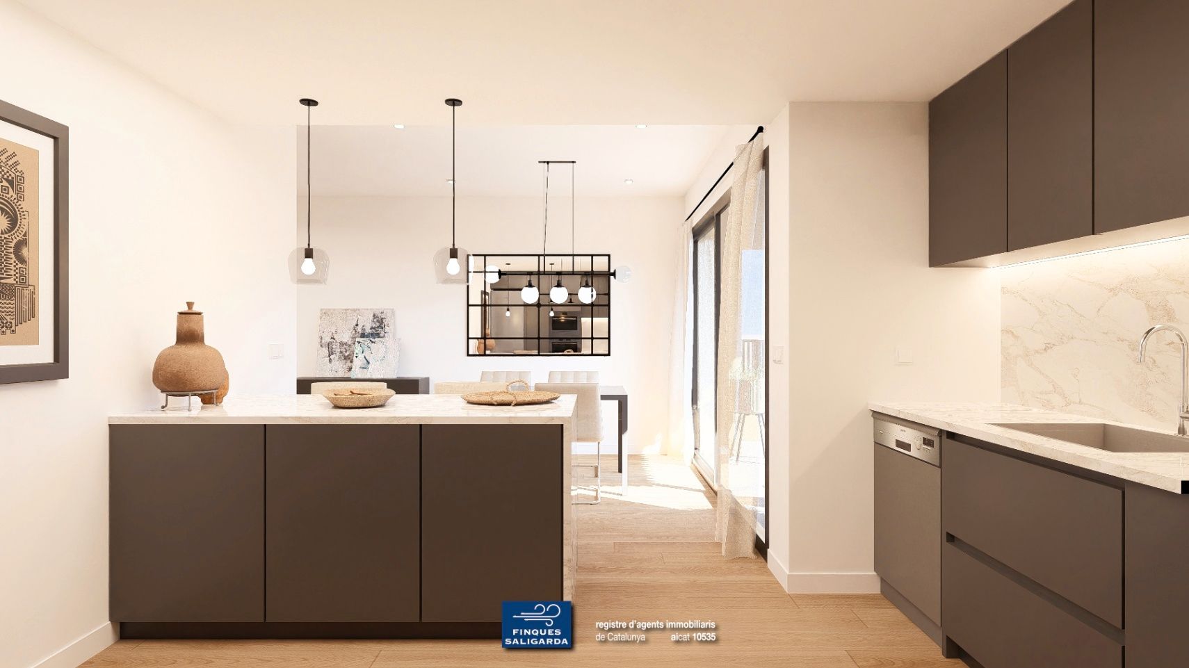 Kitchen of Flat for sale in La Garriga  with Heating, Terrace and Balcony