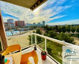 Exterior view of Flat for sale in  Tarragona Capital  with Air Conditioner, Heating and Storage room