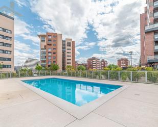 Swimming pool of Flat for sale in Tres Cantos  with Air Conditioner, Heating and Terrace