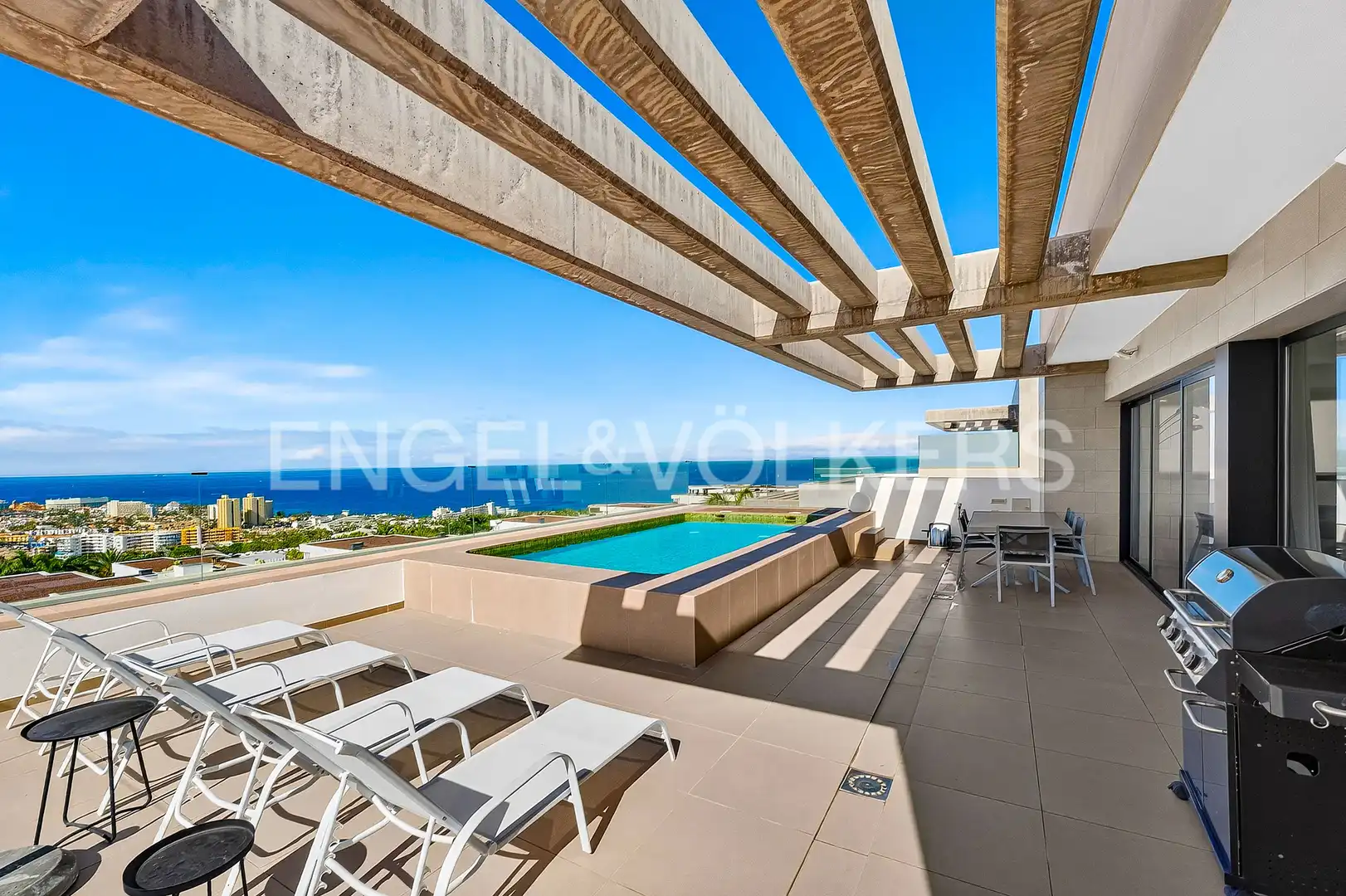 Terrasse von Wohnung zum Verkauf in Adeje mit Klimaanlage, Terrasse und Schwimmbad