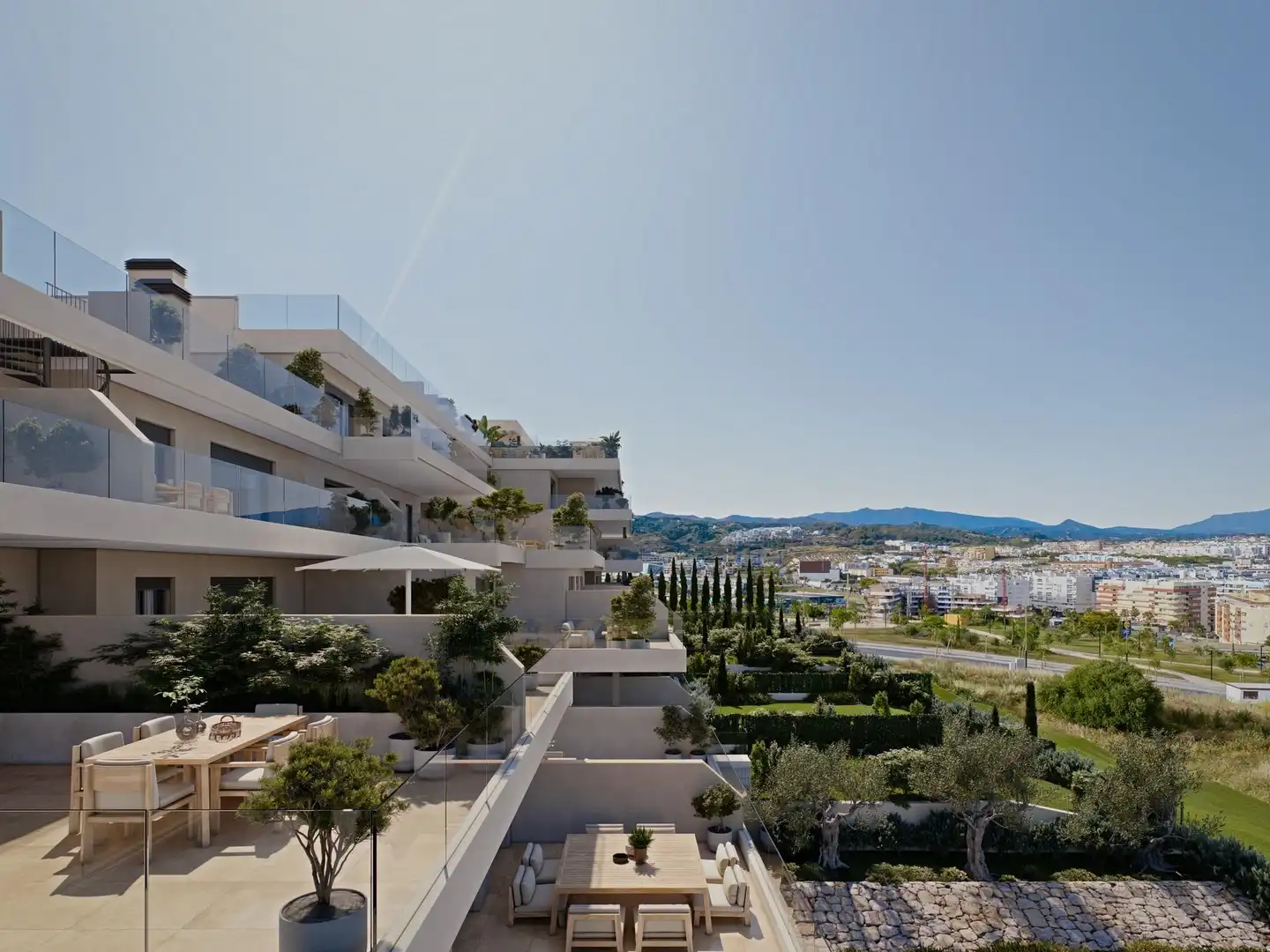 Terrassa de Planta baixa en venda en Estepona amb Jardí privat, Terrassa i Piscina comunitària