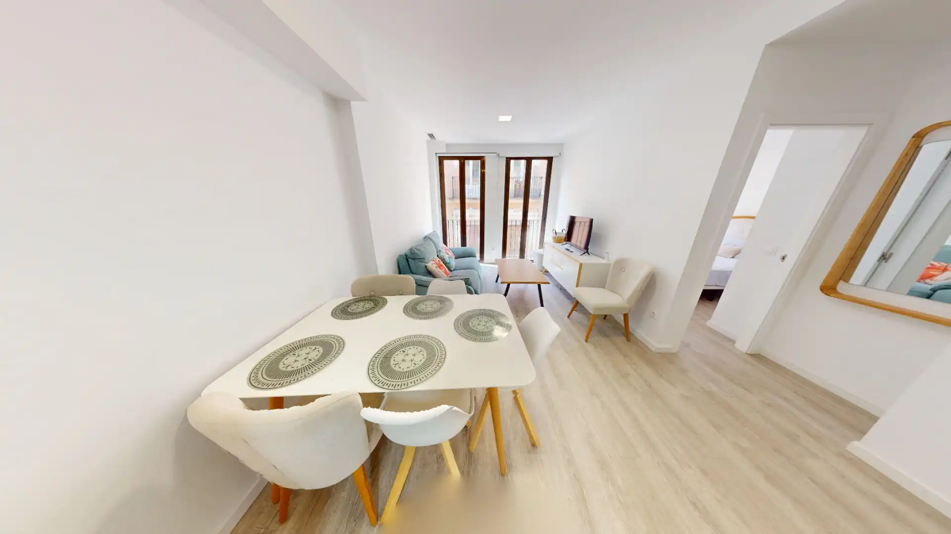 Wohnzimmer von Wohnung zum Verkauf in Alicante / Alacant mit Klimaanlage, Heizung und Parkett