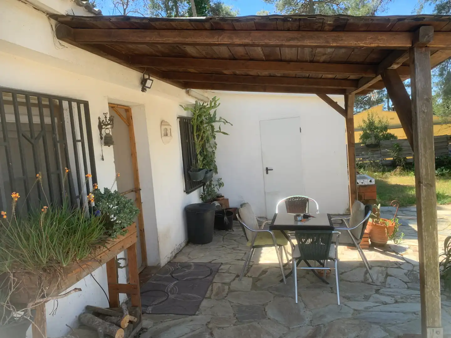Terraza de Finca rústica en venta en Vallirana con Aire acondicionado, Calefacción y Jardín privado