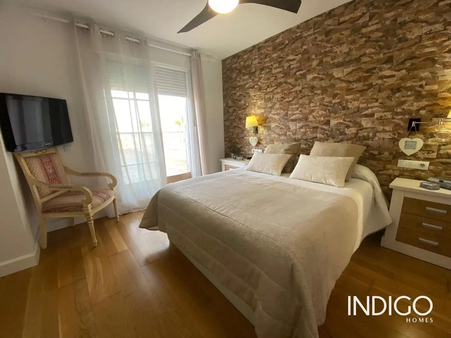 Bedroom of Houses for sale in Mutxamel  with Air Conditioner, Heating and Terrace