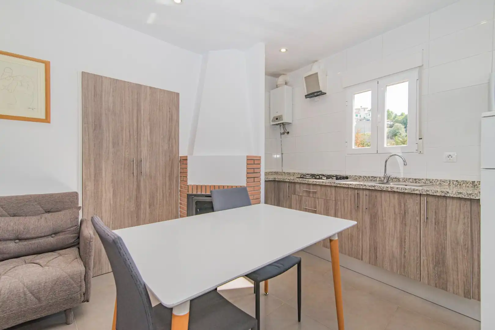 Cocina de Casa adosada en venta en Quéntar con Calefacción, Terraza y Trastero