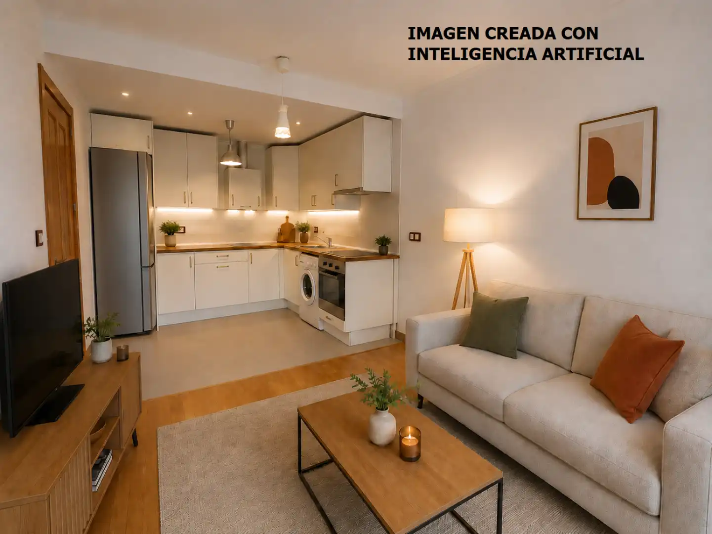 Wohnzimmer von Wohnung zum Verkauf in Castañeda mit Heizung, Parkett und Abstellraum