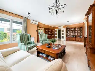 Sala de estar de Casa o chalet en venta en Rivas-Vaciamadrid con Aire acondicionado, Calefacción y Jardín privado