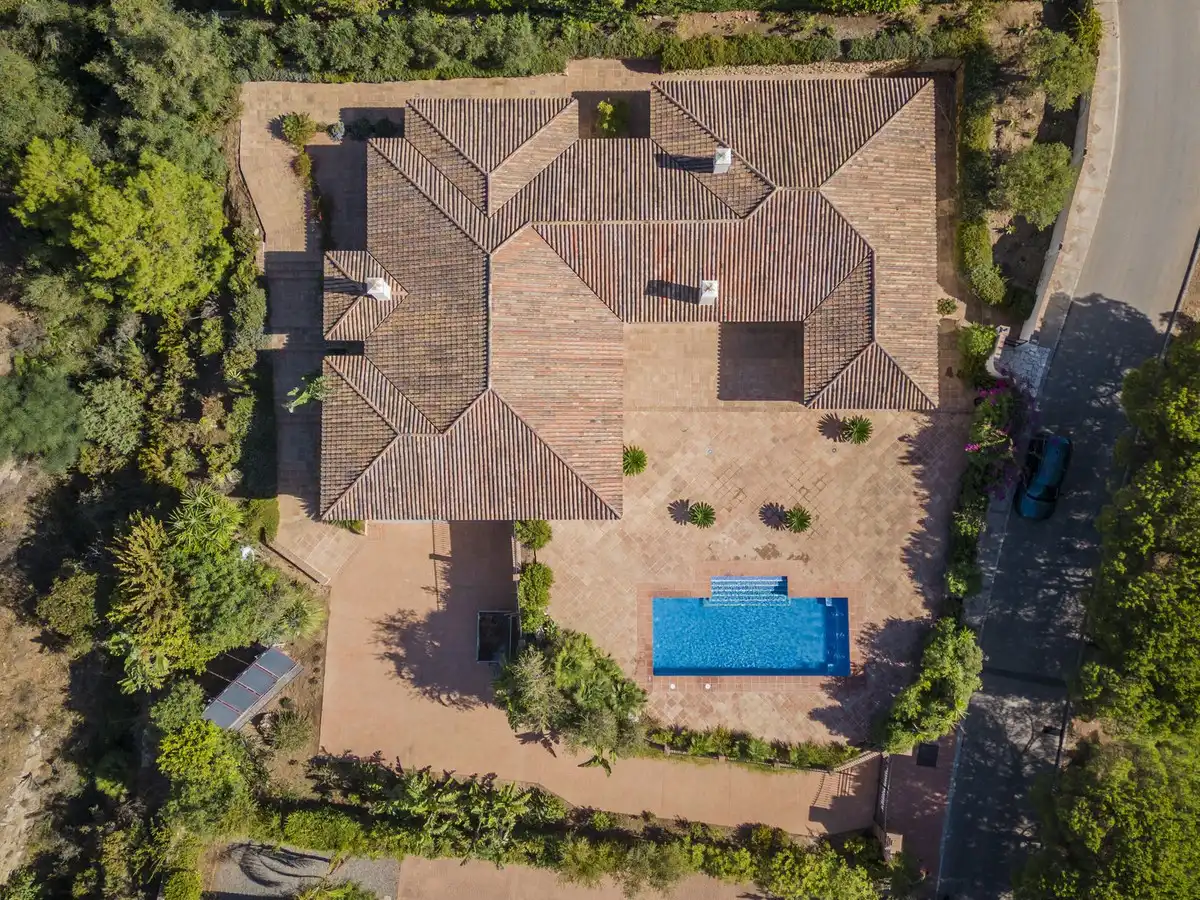 Vista exterior de Casa o chalet en venta en Mijas con Aire acondicionado, Calefacción y Jardín privado