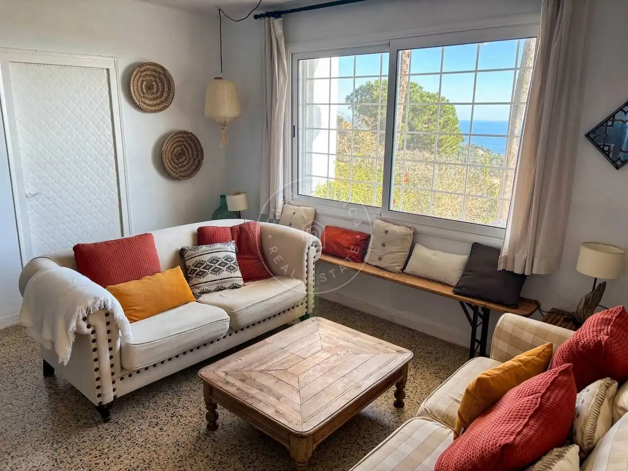 Wohnzimmer von Haus oder Chalet zum Verkauf in Lloret de Mar mit Heizung, Privatgarten und Abstellraum