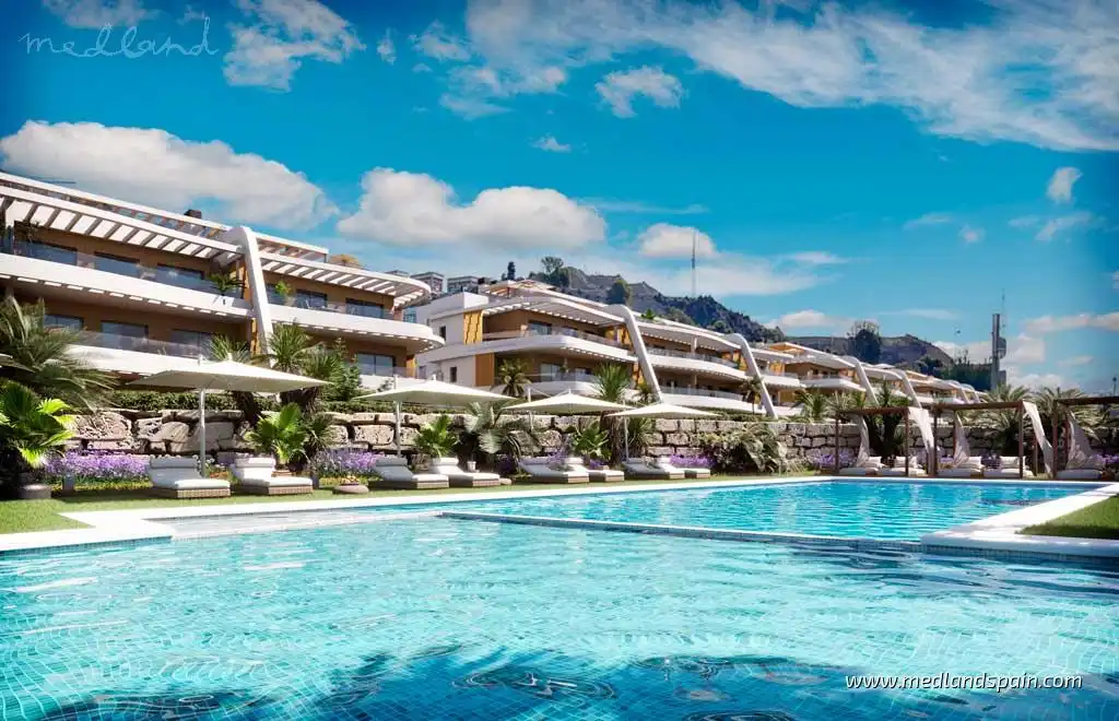 Apartamento con piscina en venta en Balcón de Finestrat - Terra Marina