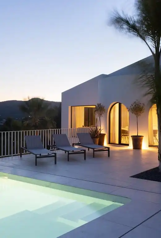 Terraza de Casa o chalet de alquiler en Jávea / Xàbia con Aire acondicionado, Jardín privado y Amueblado