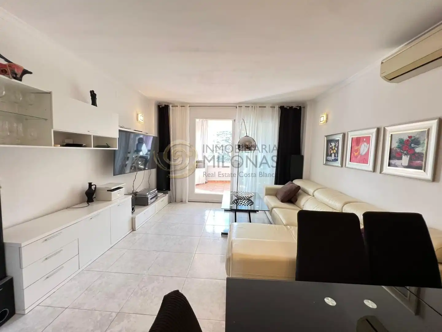 Sala de estar de Apartamento en venta en Benitachell / El Poble Nou de Benitatxell con Jardín privado, Terraza y Amueblado