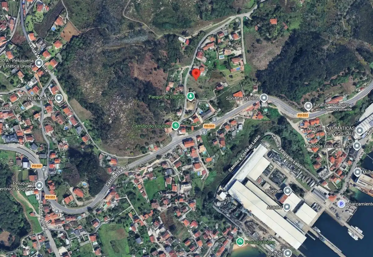 Exterior view of Land for sale in Moaña