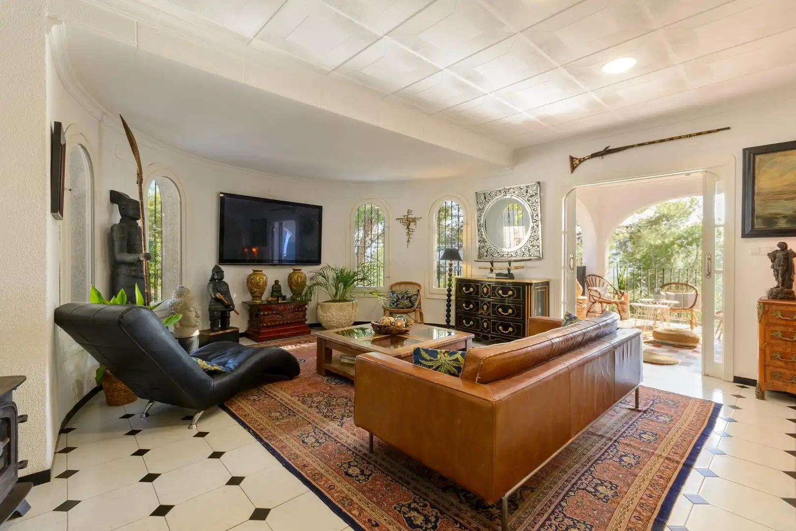 Sala de estar de Casa o chalet en venta en Gandia con Jardín privado, Terraza y Piscina