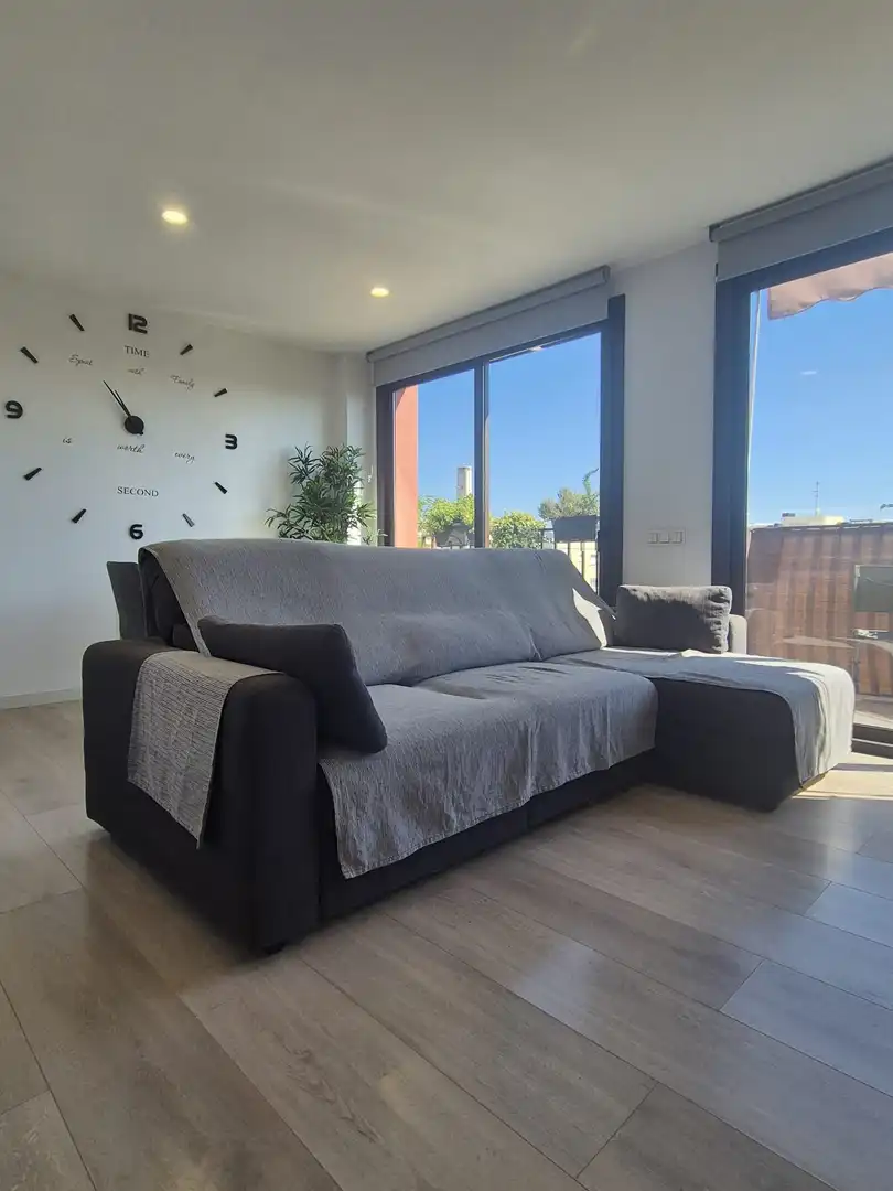 Living room of Attic for sale in Cubelles  with Air Conditioner and Terrace
