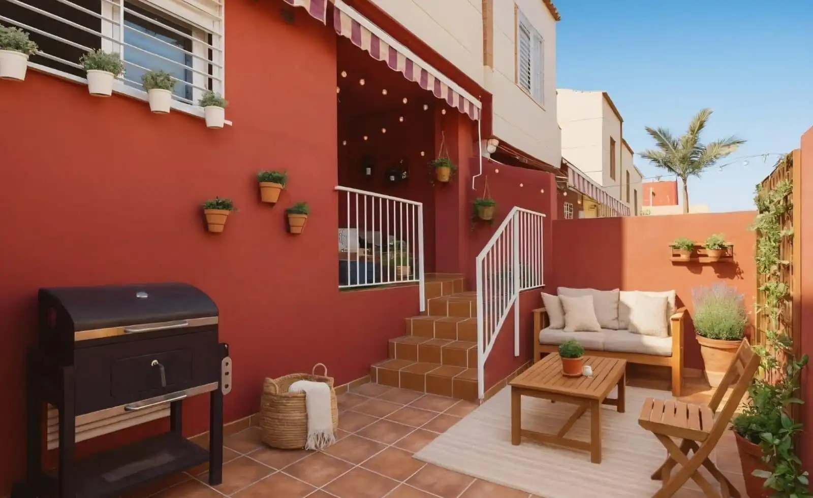 Terrace of Houses for sale in Alhaurín de la Torre  with Air Conditioner, Heating and Private garden