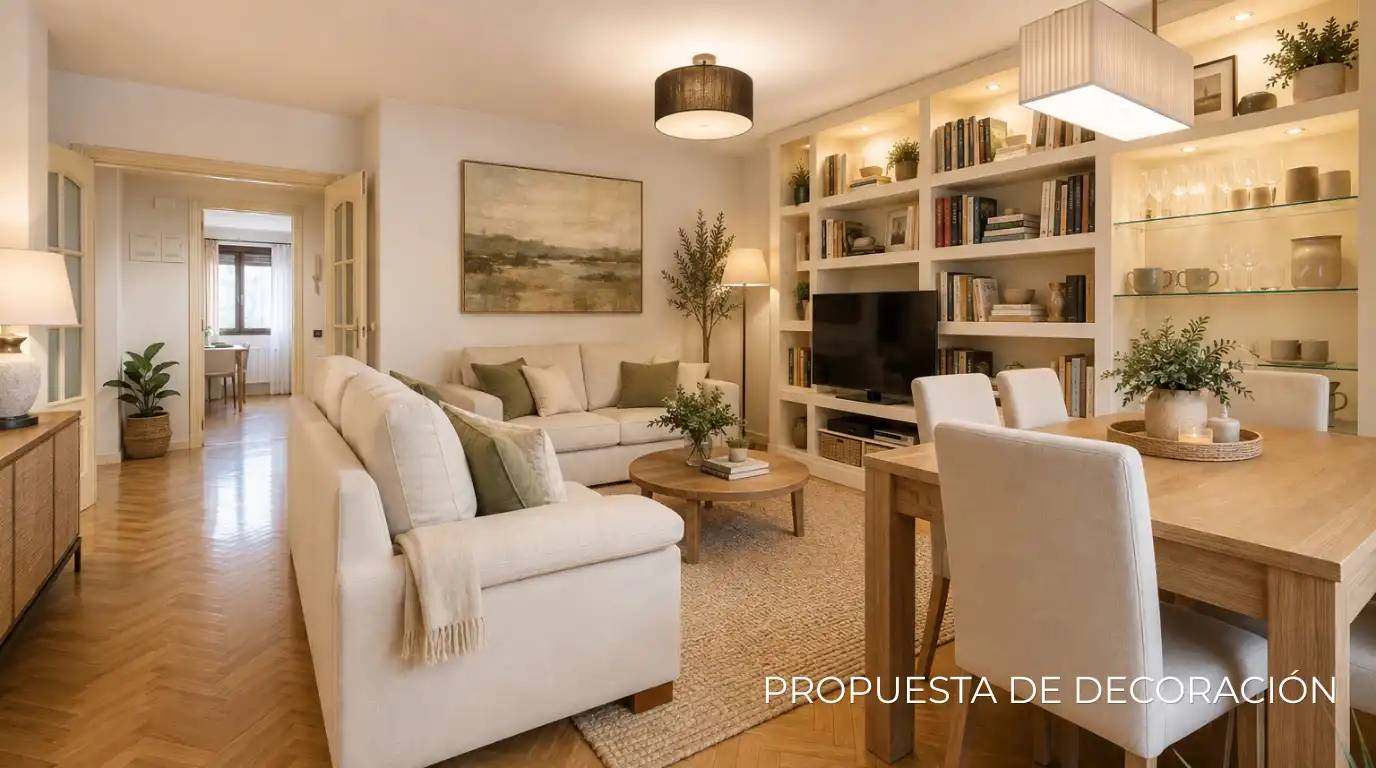 Sala d'estar de Pis en venda en Las Rozas de Madrid amb Aire condicionat, Calefacció i Parquet