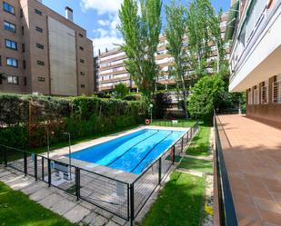 Swimming pool of Study to share in  Madrid Capital  with Air Conditioner and Terrace