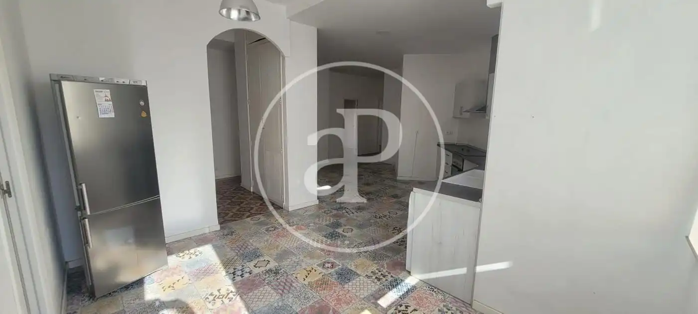 Küche von Wohnung zur Miete in Valencia mit Klimaanlage, Möbliert und Balkon