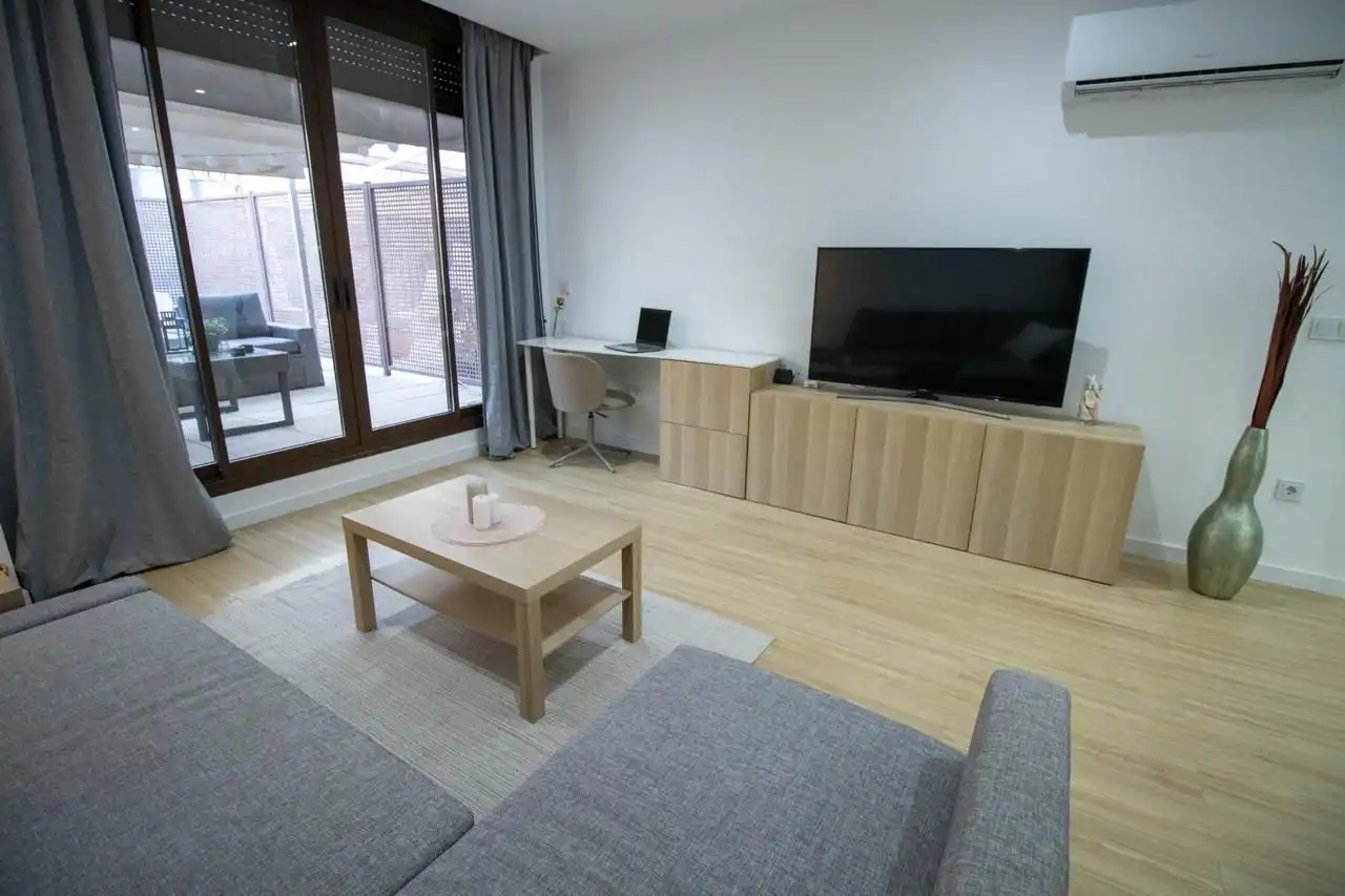 Living room of Flat for rent in Sant Joan d'Alacant  with Air Conditioner and Terrace
