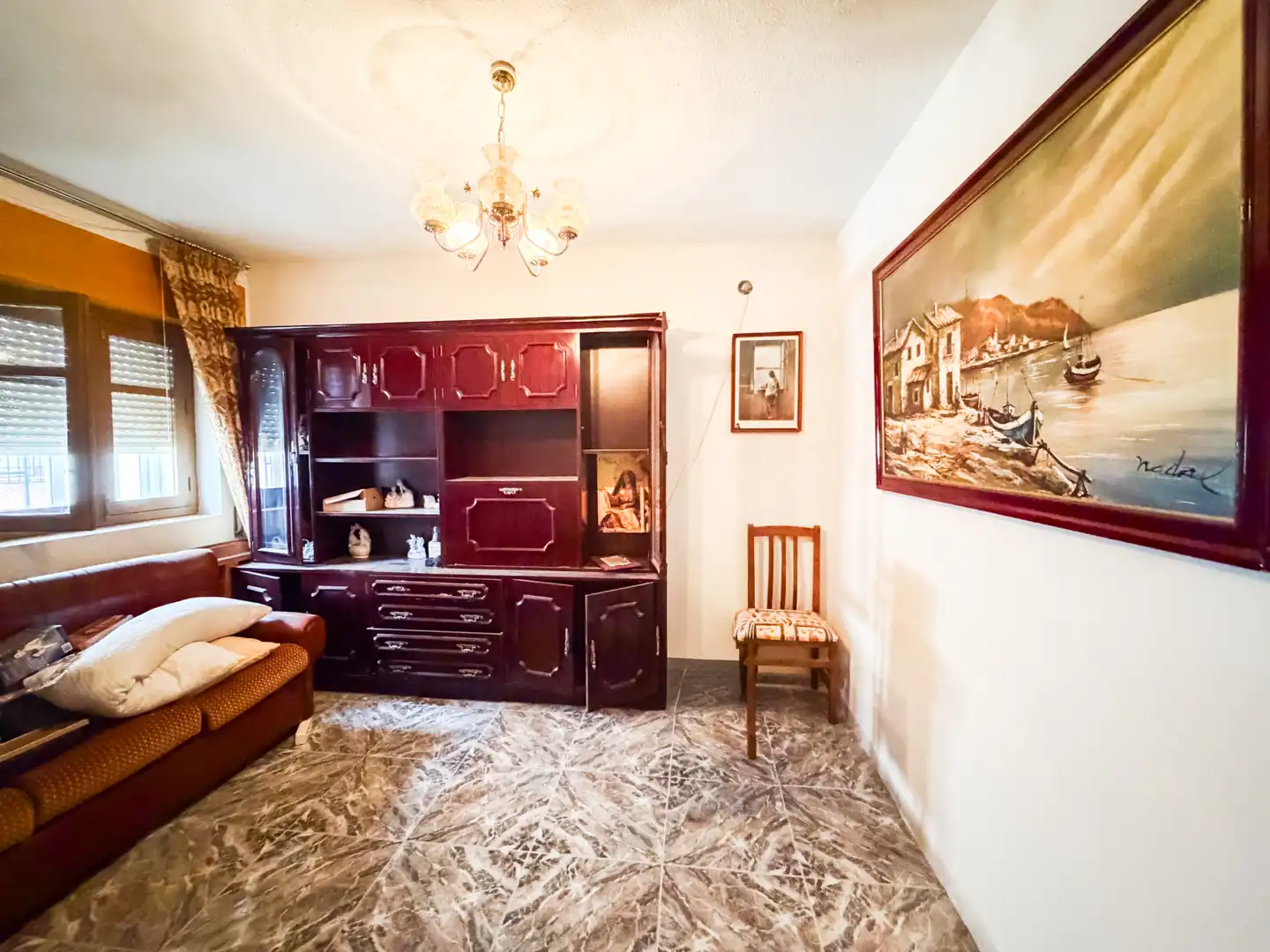 Living room of Houses for sale in Baza  with Terrace, Furnished and Balcony
