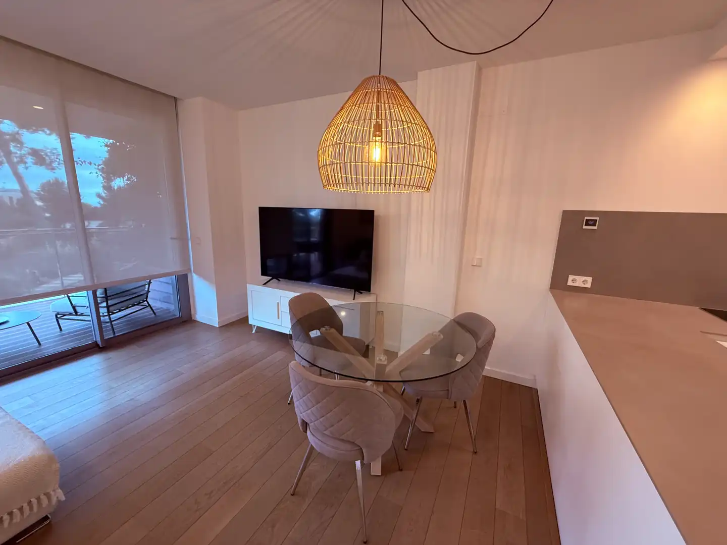 Sala de estar de Apartamento de alquiler en Salou con Aire acondicionado, Calefacción y Parquet