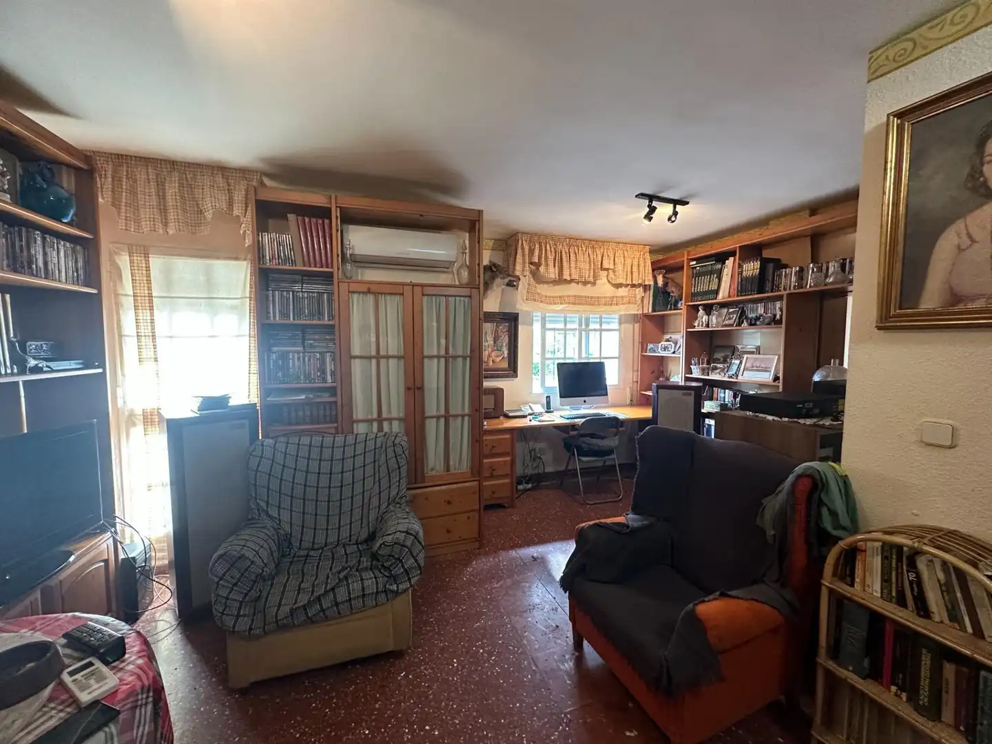 Sala d'estar de Casa adosada en venda en Mijas amb Aire condicionat i Calefacció