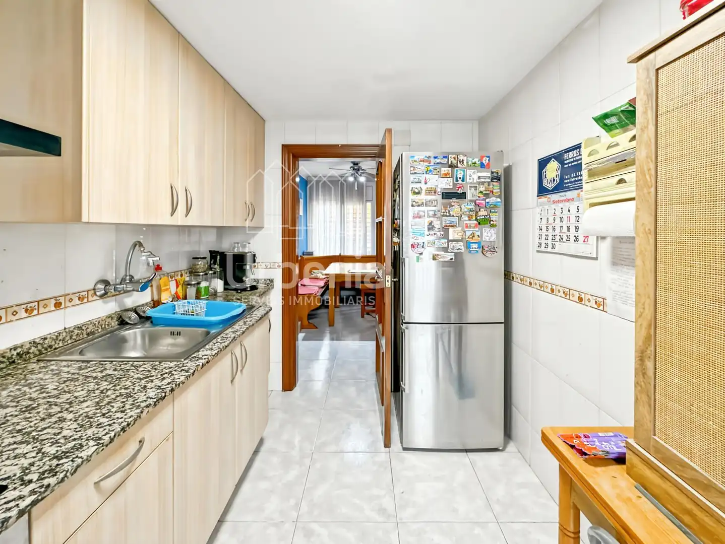 Kitchen of Flat for sale in Mataró  with Terrace and Furnished