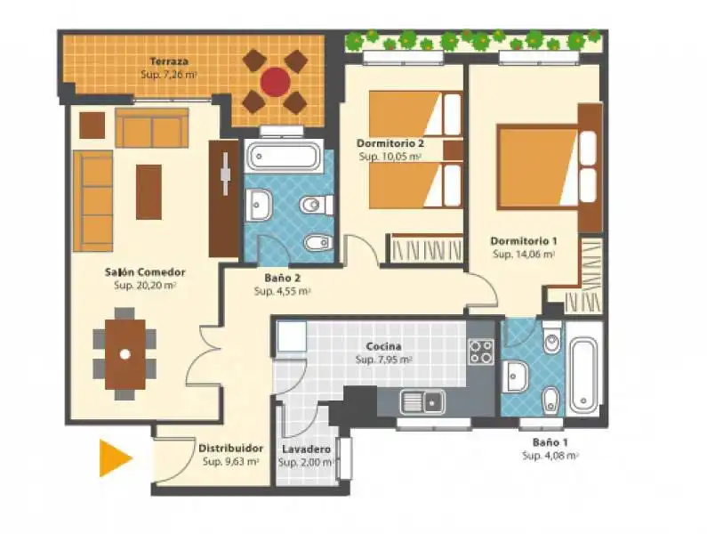 Appartement avec terrasse à vendre à El Quiñón, imagen 20