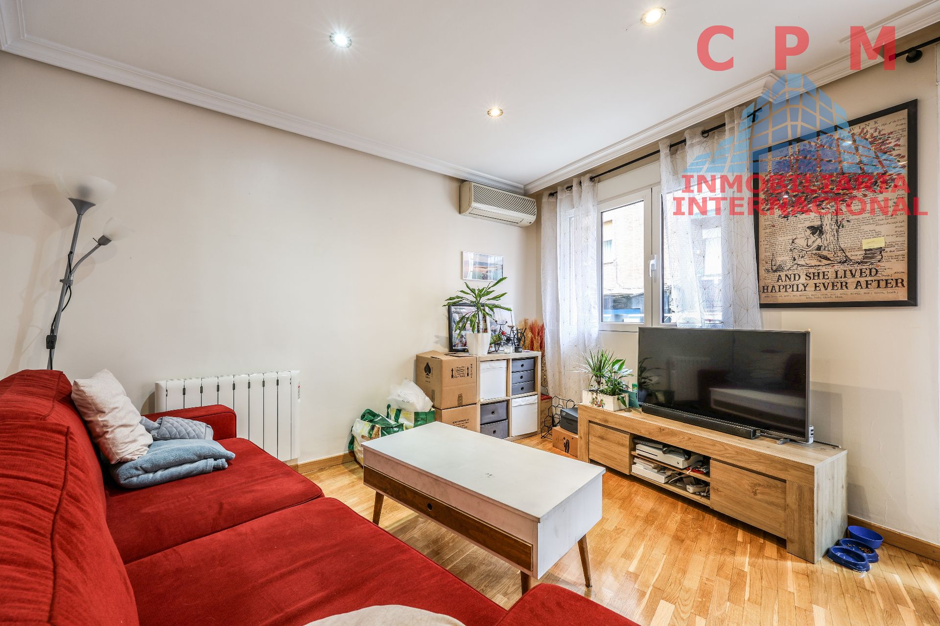 Sala de estar de Piso de alquiler en  Madrid Capital con Aire acondicionado, Calefacción y Parquet